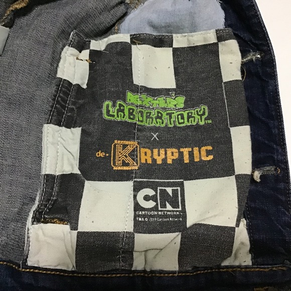 Dexter's Laboratory x deKryptic Cartoon Network Sequin Distressed Denim Jacket L - Picture 8 of 12